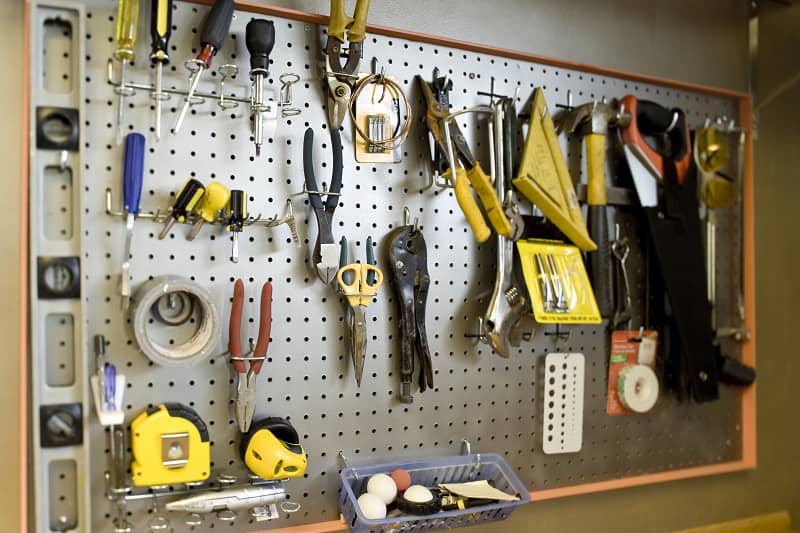 Tools in the garage-cm
